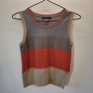 Orla Kiely Wool Alpaca Blend Short Sleeve Sweater Top - Size 1